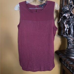 Sanctuary Burgundy Sleeveless Tank Top